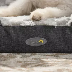 PawHut Calming Dog Bed Pet Mattress w/ Removable Cover, Anti-Slip Bottom, for Small Dogs, 70L x 50W x 18Hcm - Charcoal Grey - 9