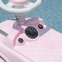 AIYAPLAY Foot To Floor Ride On Car Sliding Car w/ Air Horn, Anti-Over-Backwards, 18 to 36 Months - Pink - 8