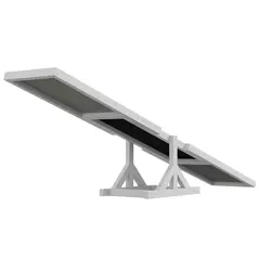 PawHut Wooden Pet Seesaw for Big Dogs, Dog Agility Equipment with Anti-Slip Surface - White - 9