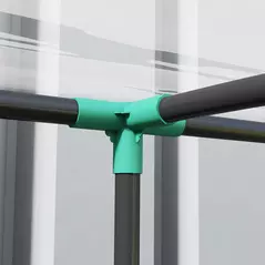 Outsunny 214cm x 118cm Walk-In Lean To Greenhouse, with Accessories - 8