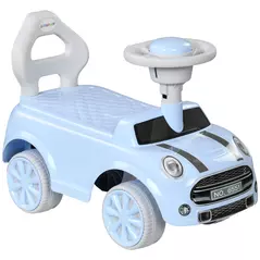 AIYAPLAY Foot To Floor Ride On Car Sliding Car w/ Air Horn, Anti-Over-Backwards, 18 to 36 Months - Light Blue - 1