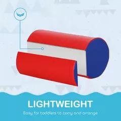 HOMCOM 5 Piece Soft Safe Foam Playset, Climb and Crawl Activity Toy for Toddlers, Yellow - 4