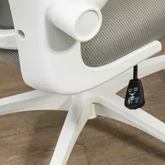 Vinsetto Multi-Adjustable Office Chair, with Lumbar Support, Headrest and Mesh Back - Grey - 8