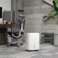 HOMCOM 30L/Day Dehumidifier with Auto-Clean Filter, Continuous Drainage, 4L Water Tank, 24H Timer, Digital Humidity Display, Dehumidifier for Home Damp, Bedroom, Condensation, Mould, Laundry Drying - 9