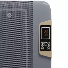 HOMCOM Mica Electric Space Heater, Portable Heater for Home with 2 Heat Settings, Living Room, Study, Garage, Adjustable Temperature 18-30°C, 1000W/2000W, Grey - 8