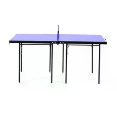 HOMCOM Folding 5ft Mini Compact Table Tennis Top Ping Pong Table Set Professional Net Games Sports Training Play Blue - 3