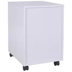 HOMCOM 3 Drawer Mobile File Cabinet, Vertical Filing Cabinet with Wheels for Home Office, Oak - 8