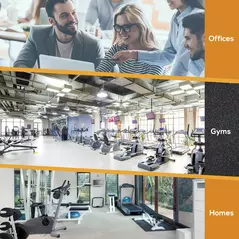 HOMCOM 20KG Dumbbell & Barbell  Adjustable Set Plate Bar Clamp Rod Home Gym Sports Area Exercise Ergonomic - 6