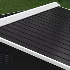 Outsunny 7.7 x 5.7ft Metal Garden Shed, Galvanised Outdoor Tool Storage House with Ventilation Slots and Sliding Doors, Grey - 7