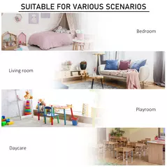 HOMCOM Kids Bookcase, 3 Tier Toy Organiser Storage Unit BookShelf with 3 Non-woven Fabric Drawers, Anti-tip Device, for Bedroom, Children's Room, Playroom, Grey - 6