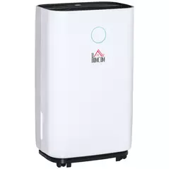 HOMCOM 16L/Day Portable Dehumidifier for Home, with LED Screen, Sleep Mode, 24H Timer, Electric Air Dehumidifier for Damp Laundry Bedroom Basement - 1