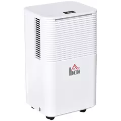 HOMCOM 12L/Day Dehumidifier with 2L Water Tank, Laundry Drying, Automatic Humidity Sensor, Electric Portable Dehumidifier with 24H Timer, 3 Modes for Home Damp, Mould and Condensation - 1
