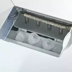 HOMCOM 3L Ice Maker Machine and Water Dispenser, 12kg in 24H, 2 Sizes 9 Ice Cubes Ready in 6-10 Mins Ice Machine, Silver - 9