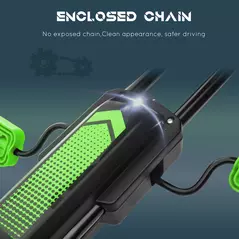 HOMCOM Kids Pedal Go Kart, with Adjustable Seat, Inflatable Tyres - Green - 7