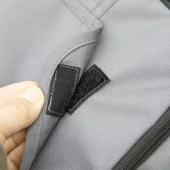 PawHut Dog Pram Dog Stroller 4 Wheels Pet Pushchair with Rolling Door, Cushion, Safety Leashes, for Small and Medium Breeds, Grey - 8