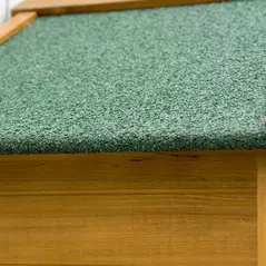 Outsunny Wooden Garden Storage Shed Utility Gardener Cabinet w/ 3 Shelves and 2 Door, 191.5cm x 79cm x 49cm, Natural wood effect - 9