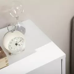 HOMCOM Bathroom Cabinet, Freestanding Storage Cabinet with 4 Drawers, Door Cupboard for Living Room, Kitchen, Bedroom, White - 8