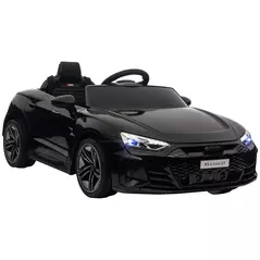 HOMCOM Audi Licensed 12V Kids Electric Ride-On, with Remote Control, Suspension System, Lights, Music, Motor - Black - 1