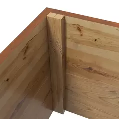 Outsunny Wooden Trellis Planter Box, Raised Garden Bed to Grow Vegetables, Herbs and Flowers, Orange - 9