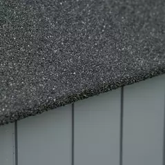 Outsunny Garden Outdoor Storage Shed Outdoor Tool Shed with 3 Shelves and Tilt Roof, 129x51.5x180cm, Grey - 9