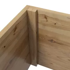 Outsunny Wooden Trellis Planter Box, Raised Garden Bed to Grow Vegetables, Herbs and Flowers, Natural Tone - 9