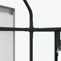 Outsunny Wooden Planter Box with Greenhouse Cover and Bed Liner, Raised Garden Bed for Vegetables, Flowers, Herbs - 9