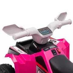 HOMCOM 6V Quad Bike with Wear-Resistant Wheels, Forward Backward Function, for Ages 18-36 Months, Pink - 8