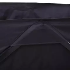 Outsunny Outdoor Folding Garden Trolley on Wheels, Capming Cargo Wagon Cart Trailer w/ Handle, Wheels for Beach Garden, Black - 8