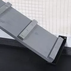 PawHut Wooden 2-Tier Rabbit Hutch w/ Tray Ramp Grey - 9