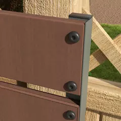 Outsunny Raised Bed for Garden, Planter with Trellis for Climbing Plants, Vines, Planter Box with Drainage Gap, Light Brown - 8