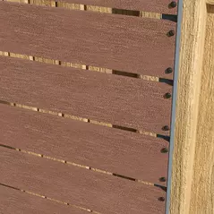 Outsunny 34 x 69.5cm Garden Planter Box, with Back Trellis, Brown - 9