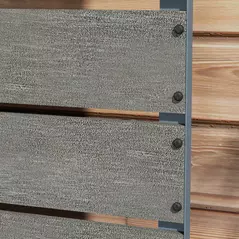 Outsunny 34 x 69.5cm Garden Planter Box, with Back Trellis, Grey - 8