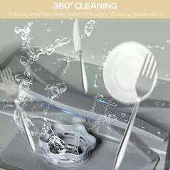 HOMCOM Six-Programme Countertop Dishwasher - White - 7