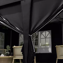 Outsunny Outsunny 3 x 6 m Garden Pop Up Gazebo, Wedding Party Tent Marquee, Water Resistant Awning Canopy with Sidewalls, Windows, Carry Bag, Grey - 9