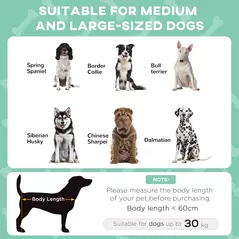 PawHut Cooling Raised Pet Bed w/ Washable Breathable Mesh, for Medium, Large Dogs, 91 x 76 x 89cm - Light Grey - 4