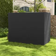 Outsunny 3-Seat Outdoor Garden Swing Chair Protective Cover Water UV Resistant, 240L x 133Wcm, Dark Grey - 8