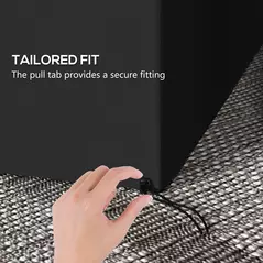 Outsunny 3-Seat Outdoor Garden Swing Chair Protective Cover Water UV Resistant, 240L x 133Wcm, Dark Grey - 7