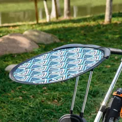 HOMCOM 6 in 1 Tricycle for Kids with 5-point harness straps, Removable Canopy, Blue - 9