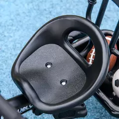 HOMCOM 6 in 1 Tricycle for Kids with 5-point harness straps, Removable Canopy, Dark Blue - 8