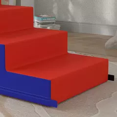 HOMCOM 2-piece Soft Play Set, Baby Foam Climber Block for Toddler 1-3 Years, Dark Blue - 8