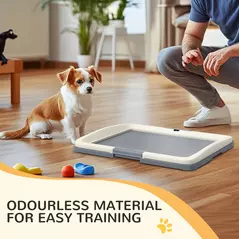 PawHut Dog Toilet Tray for Training Dogs, Dog Litter Tray for Indoor, Outdoor, 63 x 49 x 6cm - 7