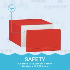 HOMCOM 2-piece Soft Play Set, Baby Foam Climber Block for Toddler 1-3 Years, Dark Blue - 5