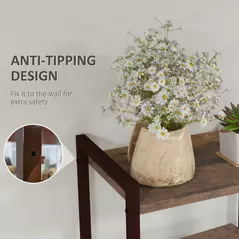 HOMCOM Four-Tier Industrial Display Shelf, with Bottom Drawers - 6