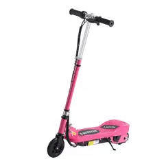 HOMCOM Foldable Electric Kids Scooter, Ride-on for Ages 7-14 Years, Pink - 1