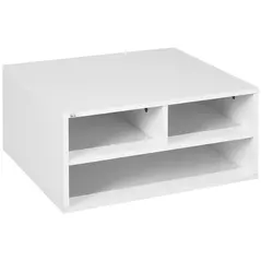HOMCOM Three-Compartment Printer Storage Cabinet - White - 1