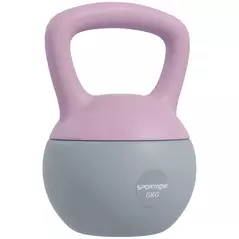 SPORTNOW 6KG Soft Kettlebell, Kettle Bell with Non-Slip Handle for Home Gym, Weight Lifting, Strength Training, Purple/Grey - 1
