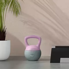 SPORTNOW 6KG Soft Kettlebell, Kettle Bell with Non-Slip Handle for Home Gym, Weight Lifting, Strength Training, Purple/Grey - 7