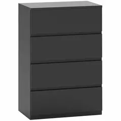 HOMCOM Chest of Drawers, 4-Drawer Storage Cabinets, Modern Dresser, Storage Drawer Unit for Bedroom - 1