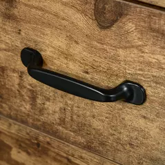 HOMCOM 3 Drawer File Cabinet, Mobile Filing Cabinet on Wheels for Home Office, Study, Rustic Brown - 8