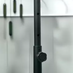 HOMCOM 40" Foldable Mini Fitness Trampoline, with Adjustable Foam Handle, Pink - 9